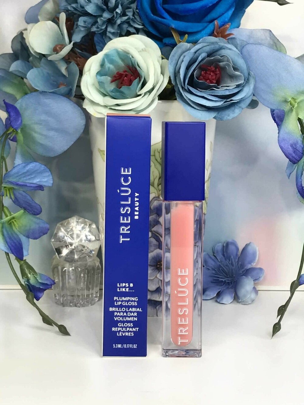 Tresluce Plumping Lip Gloss in Champagne Sips Lips B Like... 5.3 ml *BNIB